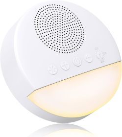 White Noise Sound Machine, Portable Sound Machine and Night Lights with 11 Soothing Sounds and Sleep Timer