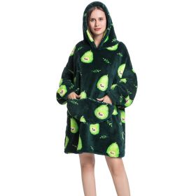 Adult Hooded Animal Nightgown Flannel Blanket Women Fleece Warm Pajamas Pullover Sweater Soft Comfortable Spring Autumn Winter (Color: 22, size: One Size)