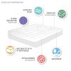 Overfilled Plush Hypoallergenic Down Alternative Waterproof Mattress Pad